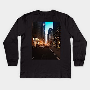 Broadway, Manhattan, New York City Kids Long Sleeve T-Shirt